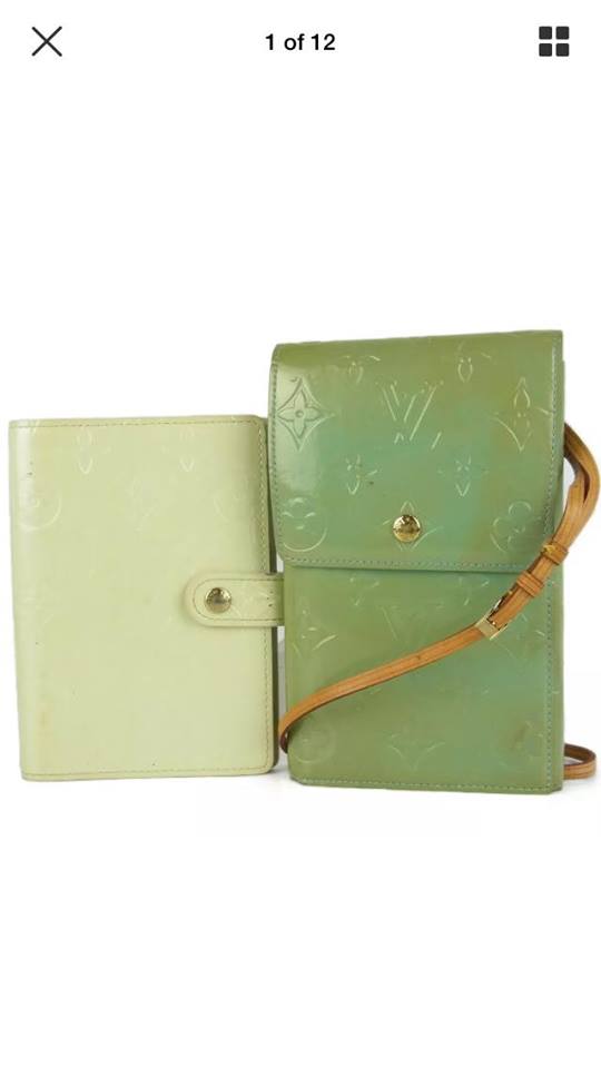 Louis Vuitton, Bags, Louis Vuitton Vernis Walker Shoulder Wallet W Box